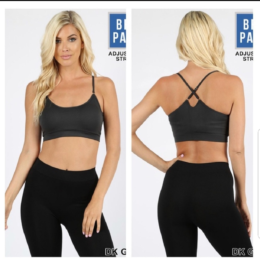 Cross back seamless Bralette
